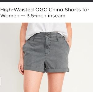 OLD NAVY **NEW**High-Waisted OGC Chino Shorts for Women  3.5-inch INSEAM Size XL